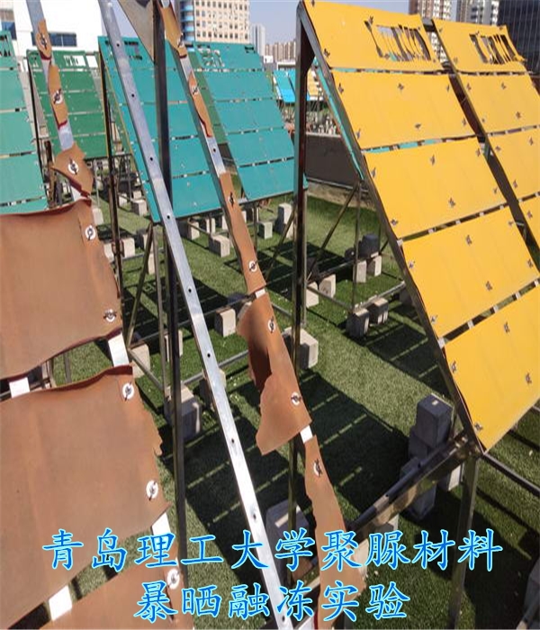 青岛理工大学聚脲材料暴晒融冻实验