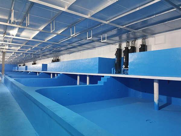 珲春帝王蟹暂养池